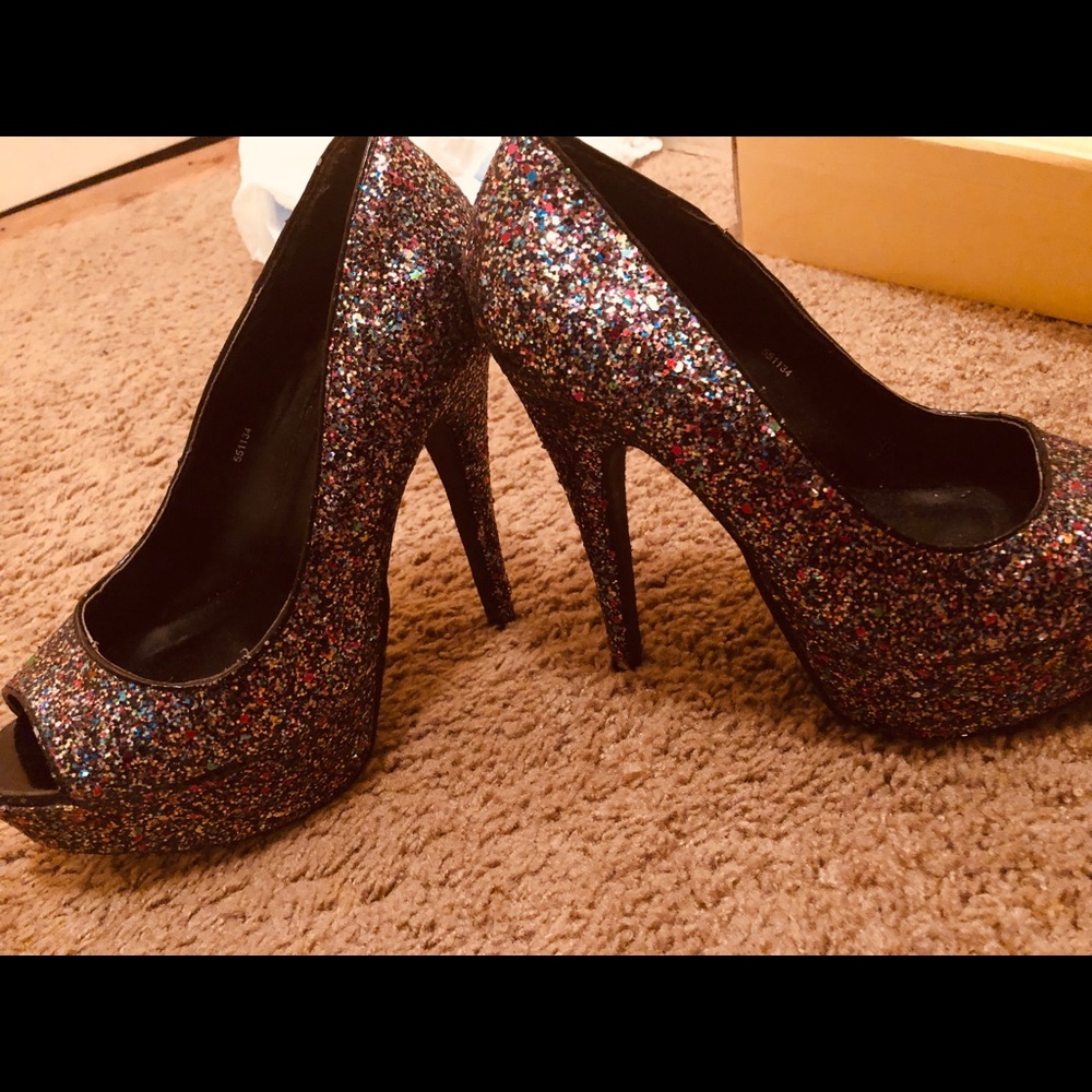 Sparkle high heels